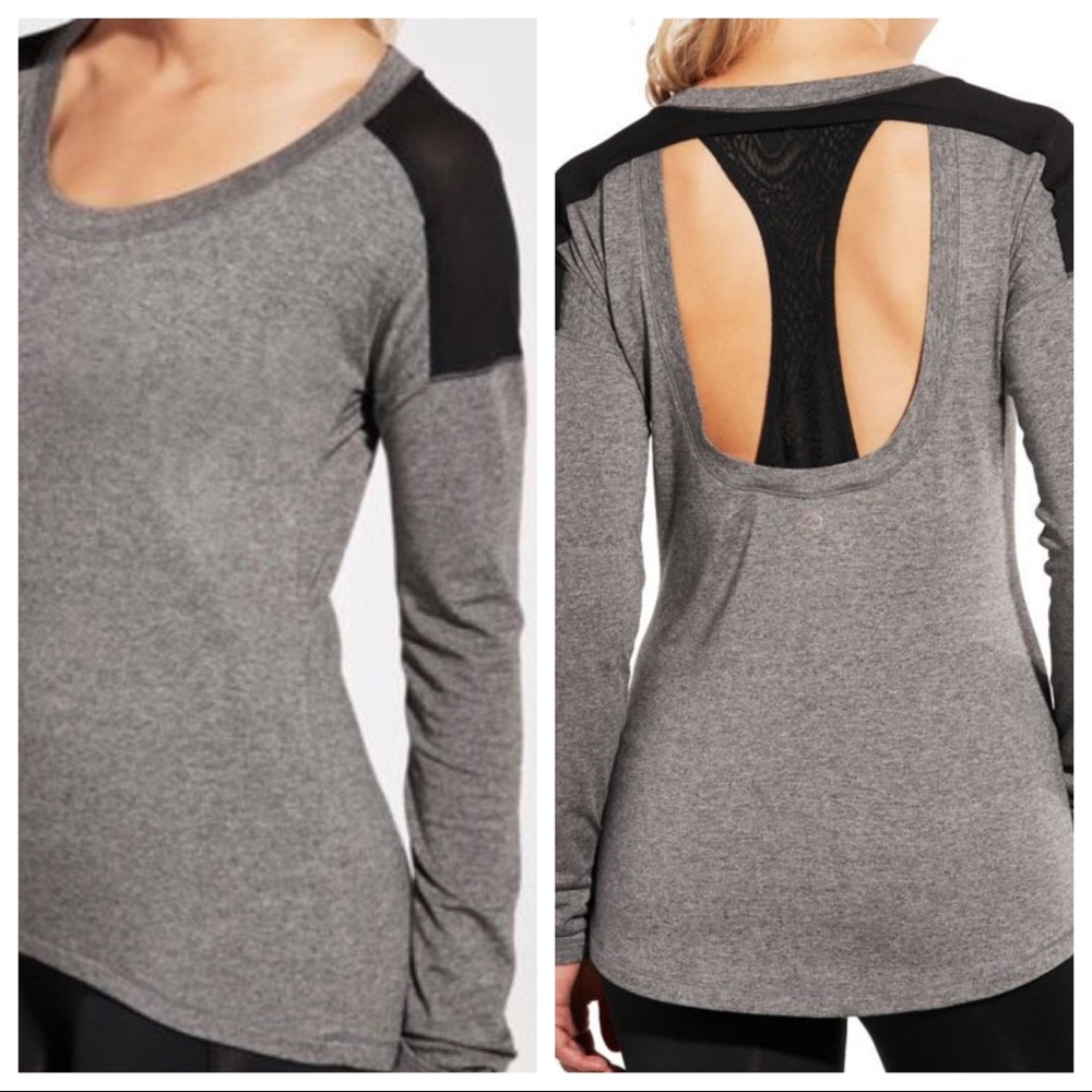 Calia Carrie Underwood Mesh Heather Racerback Top
